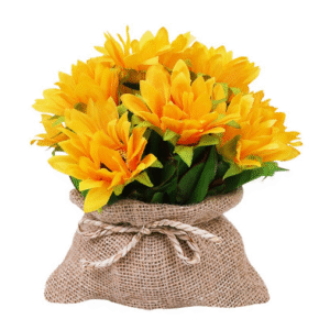 ดอกไม้ประดิษฐ์ในกระสอบ