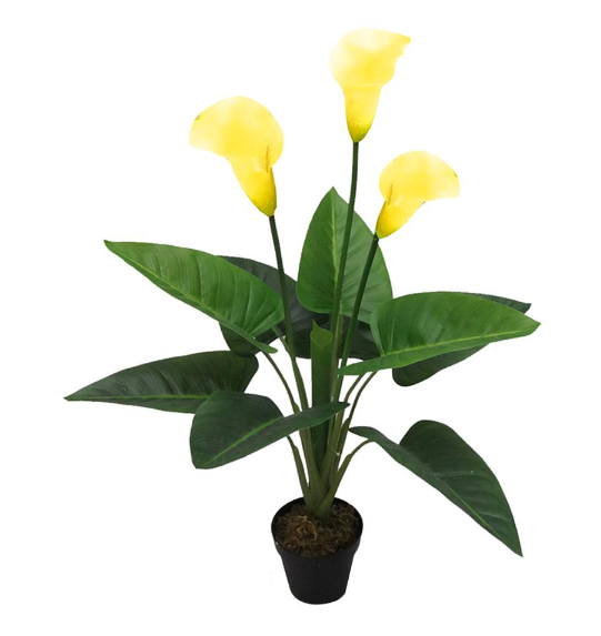 ต้นคาลล่าลิลลี่ประดิษฐ์ 72 ซม. สีเหลือง